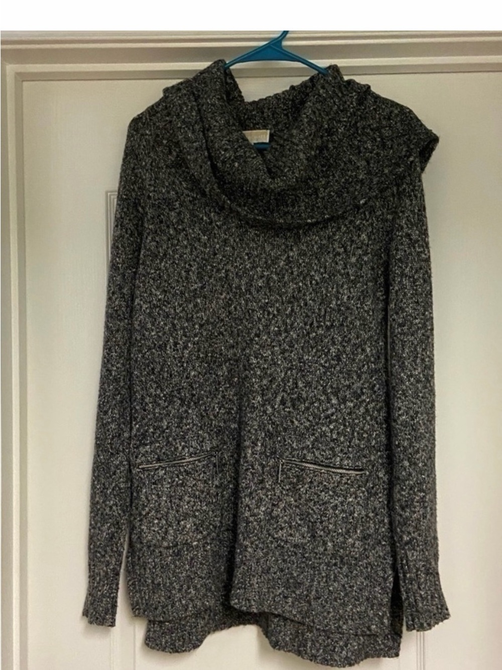 Michael Kors Heather Gray Cowl Neck Sweater